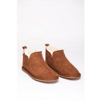 Lakeland Leather Men's Leather Slipper Boot in Tan | Size: 9