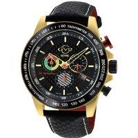 GV2 Men's Scuderia 9922 Chronograph Date Swiss Quartz Watch in Black