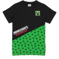 Minecraft Boy's Short Sleeved T-Shirt | Boys Black | Official Merch | Size: 9-10 Years