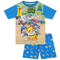 Paw Patrol Boy's Rubble & Crew Pyjamas in Blue | Size: 4-5 Years