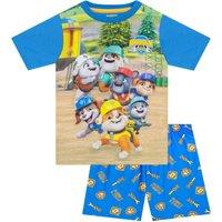 Paw Patrol Boy's Rubble & Crew Pyjamas in Blue | Size: 5-6 Years