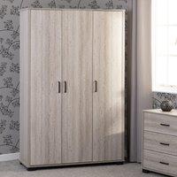 Seconique Oliver 3 Door Wardrobe in Light Oak