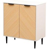 Moderna Side Table Black 46.5cm in White