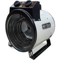 Autojack Portable Industrial Electric Fan Heater 3kW in White