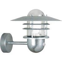 Nordlux Industrial Outdoor Wall Light Silver Galvanized steel E27 Coastal/Marine Safe - Mains Powered, IP54