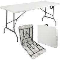 Alivio 6ft Folding Table Heavy Duty Trestle Table for Camping 180 x 70 x 74cm in White | Size: 180 x 70 x 74 cm