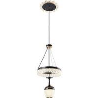 Living and Home Modern Pendant Light with 3 Colour Temperature Settings in Black