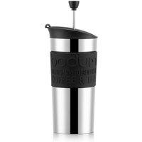 Bodum TRAVEL PRESS SET Coffee Maker with Extra Lid in Black