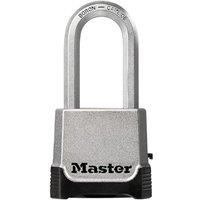 Master Lock Excell 4 Digit Combination 56Mm Padlock With Override Key in Silver
