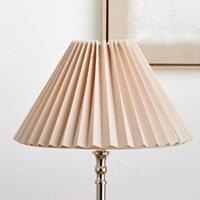 Ruma Natural Linen Hard Pleat Tapered Lampshade | Size: 14 inches