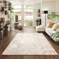 Desire Rugs Solarius Modern Abstract Area Rug - Stylish Abstract Patterns for Trendy Homes in Beige | Size: 120 cm x 170 cm