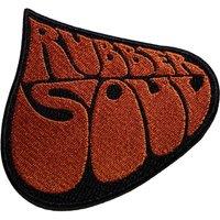 Beatles Rubber Soul Album Logo Large Woven Patch in Brown
