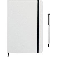 MidOcean Neilo Set Notebook & Pen in White