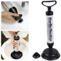 Kelvenix Toilet Plunger Drain Buster Vacuum Plunger Drain Unblocker in Black