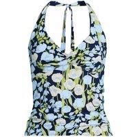 Lands' End Women's Knot Twist Halter Tankini Top in Dark Navy | Size: 14-16