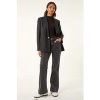 Roman Women's Pocket Stretch Flare Jeans in Charcoal | Size: 18