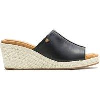 Hush Puppies Women's Willow Rattan Slide in Black | Size: 8
