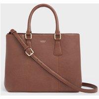 OSPREY LONDON Women's The Adaline Leather Work Bag in Tan