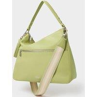 OSPREY LONDON Women's The Stella Leather Hobo Bag in Light Green