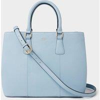 OSPREY LONDON Women's The Adaline Leather Work Bag in Light Blue
