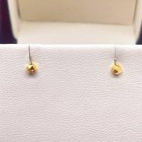 Raina Jewels Women's 22ct Yellow Plain Gold Stud Earrings Claw Set 2.8 mm