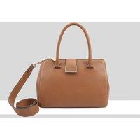 Paul Costelloe Women's Miami Leather Shoulder Bag in Brown