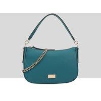 Paul Costelloe Women's Tiffey Leather Shoulder Bag in Teal