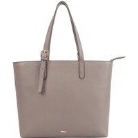 Paul Costelloe Women's Cambridge Leather Shoulder Bag in Light Grey