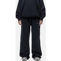 Good For Nothing Women's Seam Detail Wide Leg Relaxed Jogger in Black | Size: Medium