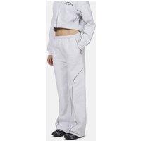 Good For Nothing Women's Coverlock Stitching Baggy Joggers in Grey | Size: Medium