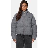 Good For Nothing Women's Knitted Padded Jacket in Grey | Size: Small