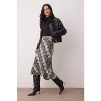 WOVCOR Women's Woven Satin Midi Skirt | Size: 10