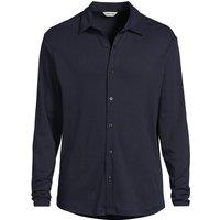 Lands' End Men's Cotton Jersey Shirt in Navy | Size: Large