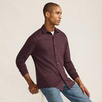 Lands' End Men's Cotton Jersey Shirt in Burgundy | Size: Large