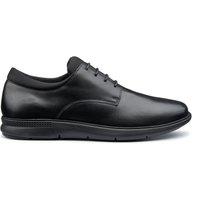 Hotter Men's Wide Fit 'Hugo' Formal Shoes in Black | Size: 6