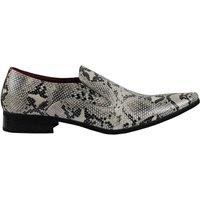 XPOSED Men's Stylish Faux Leather Shiny Slip On Shoes | Size: 11