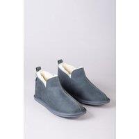 Lakeland Leather Men's Leather Slipper Boot in Charcoal | Size: 12