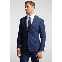 Ted Baker Men's Slim Fit Soft Check Jacket in Navy | Size: 40R