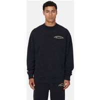 Good For Nothing Men's Graphic Back Print Crew Neck Sweatshirt in Black | Size: Medium