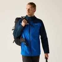 Regatta Men's Calderdale Hooded Walking Waterproof Jacket in Blue | Size: XL
