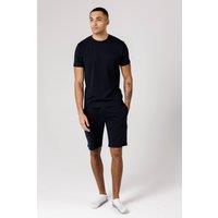 French Connection Men's Cotton T-Shirt & Shorts Co Ord Set in Navy | Size: XL