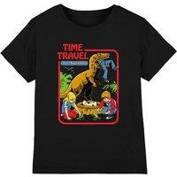 Steven Rhodes Time Travel Kids T-Shirt, Black | Size: 9-11 Years