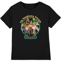 Steven Rhodes My Imaginary Friends Kids T-Shirt, Black | Size: 3-4 Years