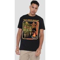 Steven Rhodes Eat Your Greens T-Shirt, Black | Size: 3XL