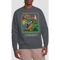 Steven Rhodes Let'S Play Catch Sweatshirt, Charcoal | Size: Small