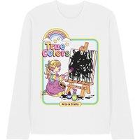 Steven Rhodes Show Your True Colors Long Sleeve T-Shirt, White | Size: XL