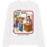 Steven Rhodes Sell Your Soul Long Sleeve T-Shirt, White | Size: XL