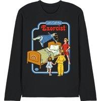 Steven Rhodes Lets Call The Exorcist Long Sleeve T-Shirt, Black | Size: XL