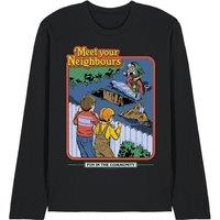 Steven Rhodes Meet Your Neighbours Long Sleeve T-Shirt, Black | Size: Small