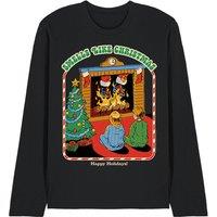Steven Rhodes Smells Like Christmas Long Sleeve T-Shirt, Black | Size: XL